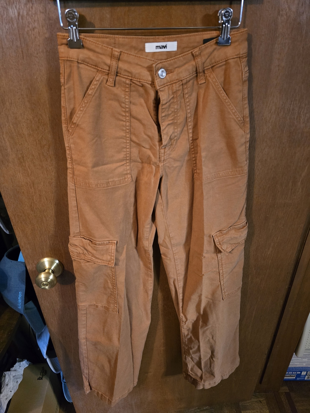 Mavi Womens Cargo Pants in Rust